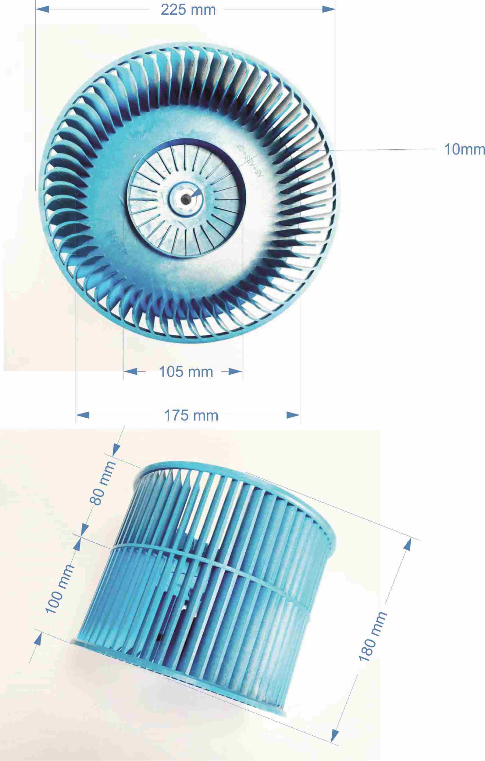 Vrtule ventilátoru mobilní klimatizace ECG MKxxx