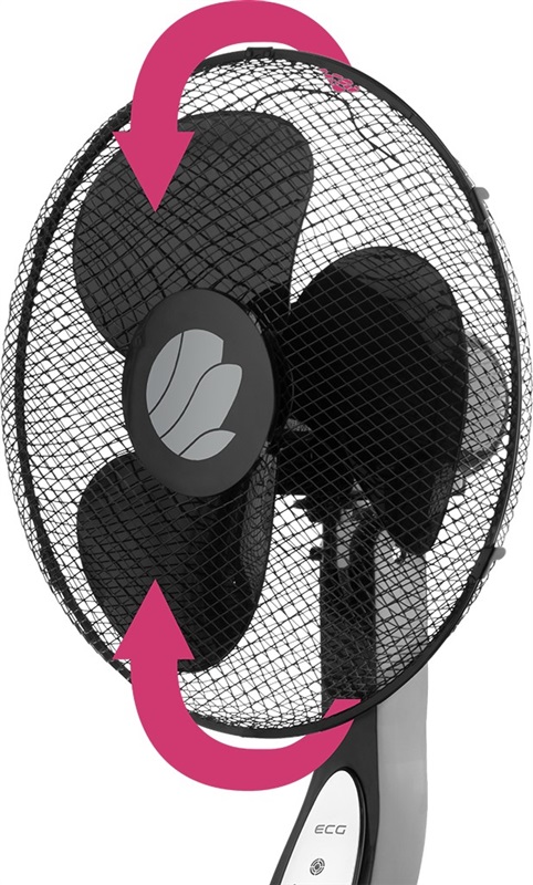 ECG FS 40 R - Stojanový ventilátor black - BAZAR